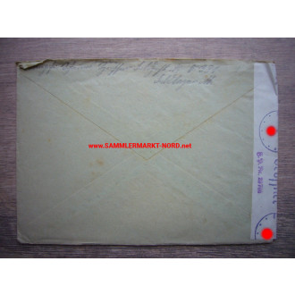Feldpostbrief 1942 mit Zensur der Feldpostprüfstelle