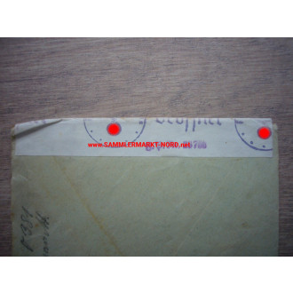 Field post cover 1942 with censorship by the field post inspection office