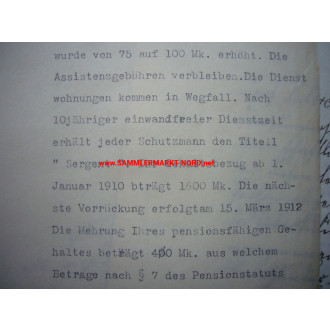 Stadt Rosenheim - Polizei Sergent - Dokumentengruppe 1902/13