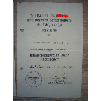 Urkundengruppe - Feldgendarmerie-Abteilung (mot) 581 ("Kettenhunde")