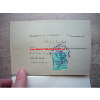 BRD - International driving licence - Schwabach 1970