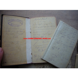 3 x Diary / Notebook - Royal Bavarian 9th Infantry Regiment "Wrede"