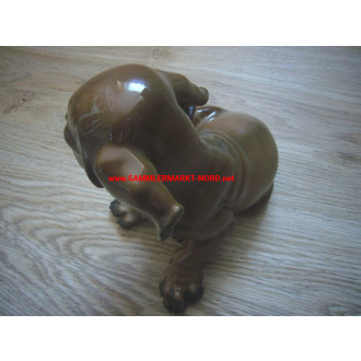 Theodor Kärner - Porcelain figurine dachshund puppy (1247) - like Allach
