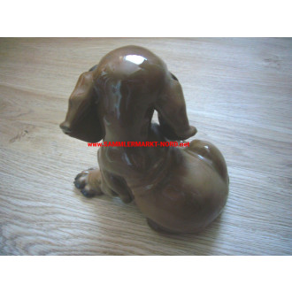 Theodor Kärner - Porcelain figurine dachshund puppy (1247) - like Allach