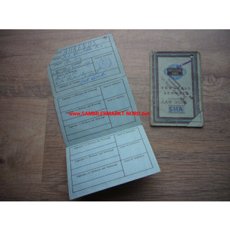 2 x identity card - British occupation zone around 1948