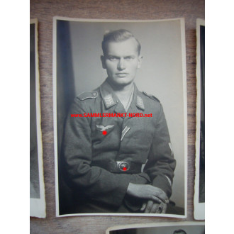 Luftwaffe - Portrait photos of a soldier from the Neudorf aeroplane pilot school near Opole