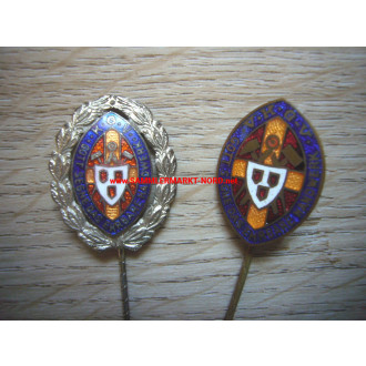 Katholischer Gesellenverein (KGV) - 2nd form membership pin & silver badge of honour