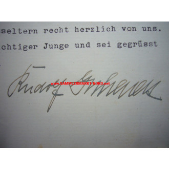Oberst RUDOLF GERHARDT - Kommandeur Panzer Regiment 7 (10. Panzer Division) - Autograph
