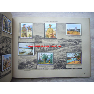 Cigarette picture album - German colonies - complete