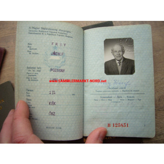 BRD Ausweisgruppe mit BRD Fremdenpass - Ungarische Eheleute