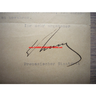Lord Mayor of Frankfurt am Main - FRIEDRICH KREBS (NSDAP) - Autograph