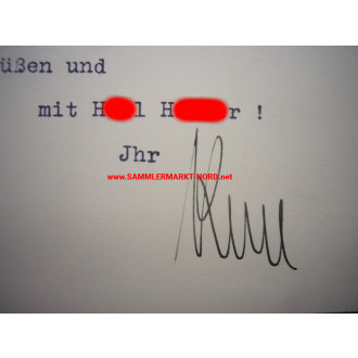 NSDAP Reichsminister HANNS KERRL - Autograph