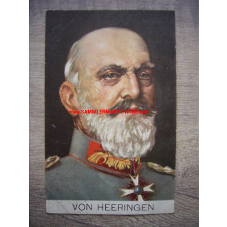 Generaloberst Josias Oskar Otto von Heeringen - Postkarte