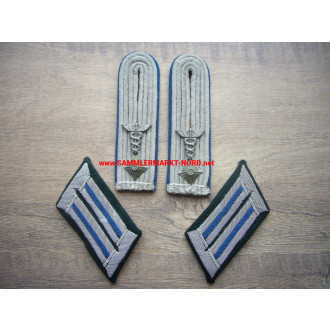 Wehrmacht - Shoulder boards & collar patch - First lieutenant in the medical service