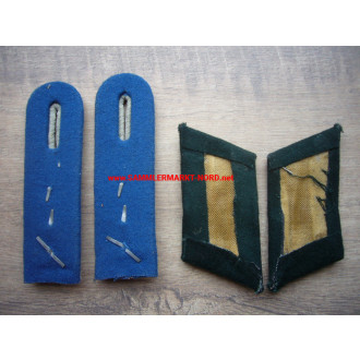 Wehrmacht - Shoulder boards & collar patch - First lieutenant in the medical service