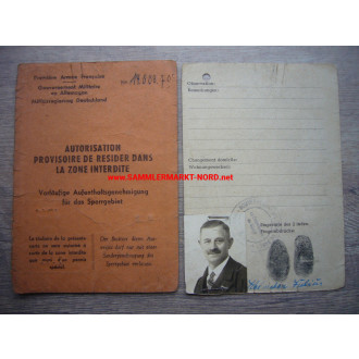 Allied occupation - French zone - Identity cards Julius Helmchen