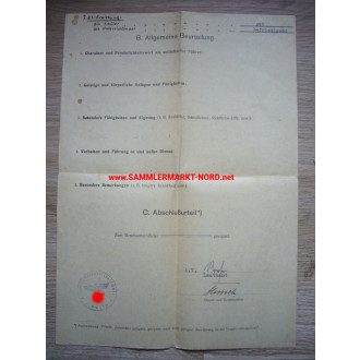 Army Non-Commissioned Officer School for Infantry in Eutin - Certificate & Field Postcard