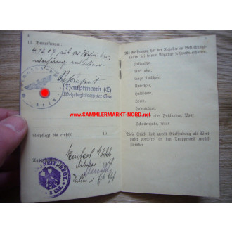 Reichswehr Military Passport - Rider Regiment 11