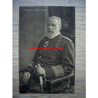 Admiral Eduard von Knorr - Postkarte
