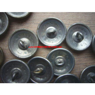 Kriegsmarine - 14 x silver anchor button for officers - 24 mm