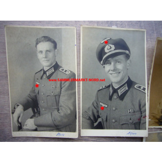 7 x Portraitfoto - Offizier des Pionier-Bataillon 35