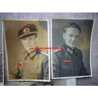 7 x Portraitfoto - Offizier des Pionier-Bataillon 35
