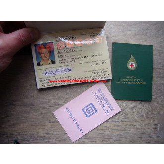 3 x old travel passport - Croatia & Bosnia Herzegovina