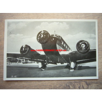 Luftwaffe Postkarte - Flugzeug Ju 52