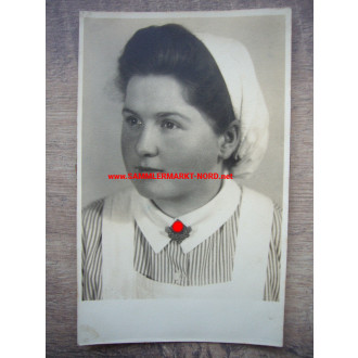 DRK Red Cross - Sister with RAD brooch for war relief service