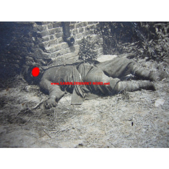 France campaign - dead French colonial soldier