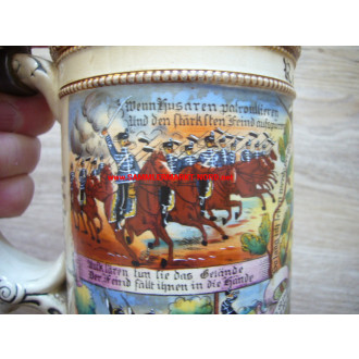 Reservist mug 1910/13 - 5th Hussar Regiment Emperor Franz Josef of Austria (Schleswig-Holstein) No. 16