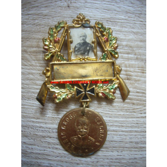 King George of Saxony - Badge commemorating my enlistment