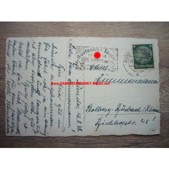 Postkarte 1938 - Austauschlager des NS Lehrerbundes