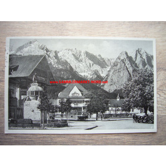 Postcard 1938 - Thuringian HJ in the Alpine tent camp near Grainau