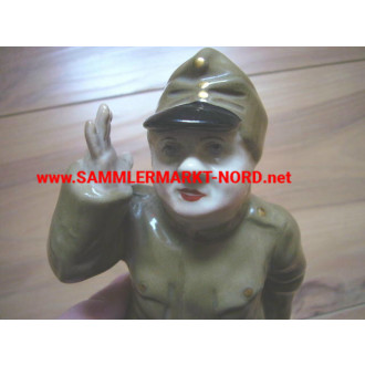 Porzellan Figur (böhmisch) - Der brave Soldat Schwejk