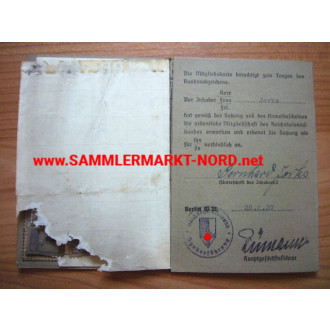 Mitgliedskarte Reichskolonialbund