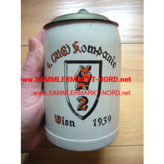 Beer jug - Schützen Regiment 2 - 4th (M.G.) company - Vienna 193