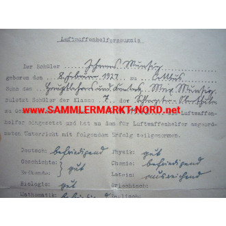Air force Assistant certificate - Berlin 1944