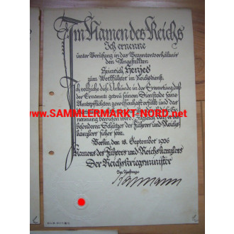 Documents deduction of a Wehrmacht officer