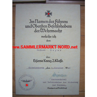 Kriegsmarine - Document deduction of a Minesweeper