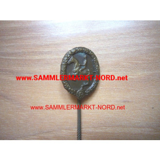 Miniatur - Deutsches Reiterabzeichen in Bronze