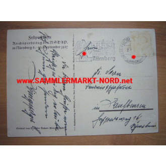 Festpostkarte - Reichsparteitag Nürnberg 1937