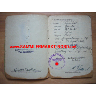 Landjahr Ausweis 1940