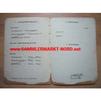 Landjahr Ausweis 1940