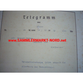 Deutsche Reichspost - telegram