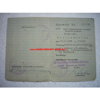 General Government - ID card for non-german members of managemen