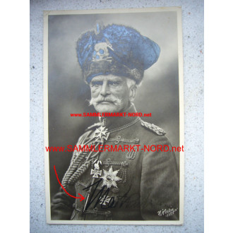 Fotokarte Generalfeldmarschall von Mackensen - Autograph!
