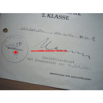 Luftwaffe - Award document group 4./ Flieger Regiment 91 (France