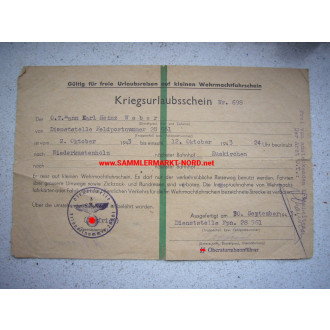 Autograph des SS-Obersturmbannführer FRIEDRICH SEYFRIED