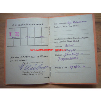 Kriegsmarine ID card - as Soldbuch - KMD Marseilleichte